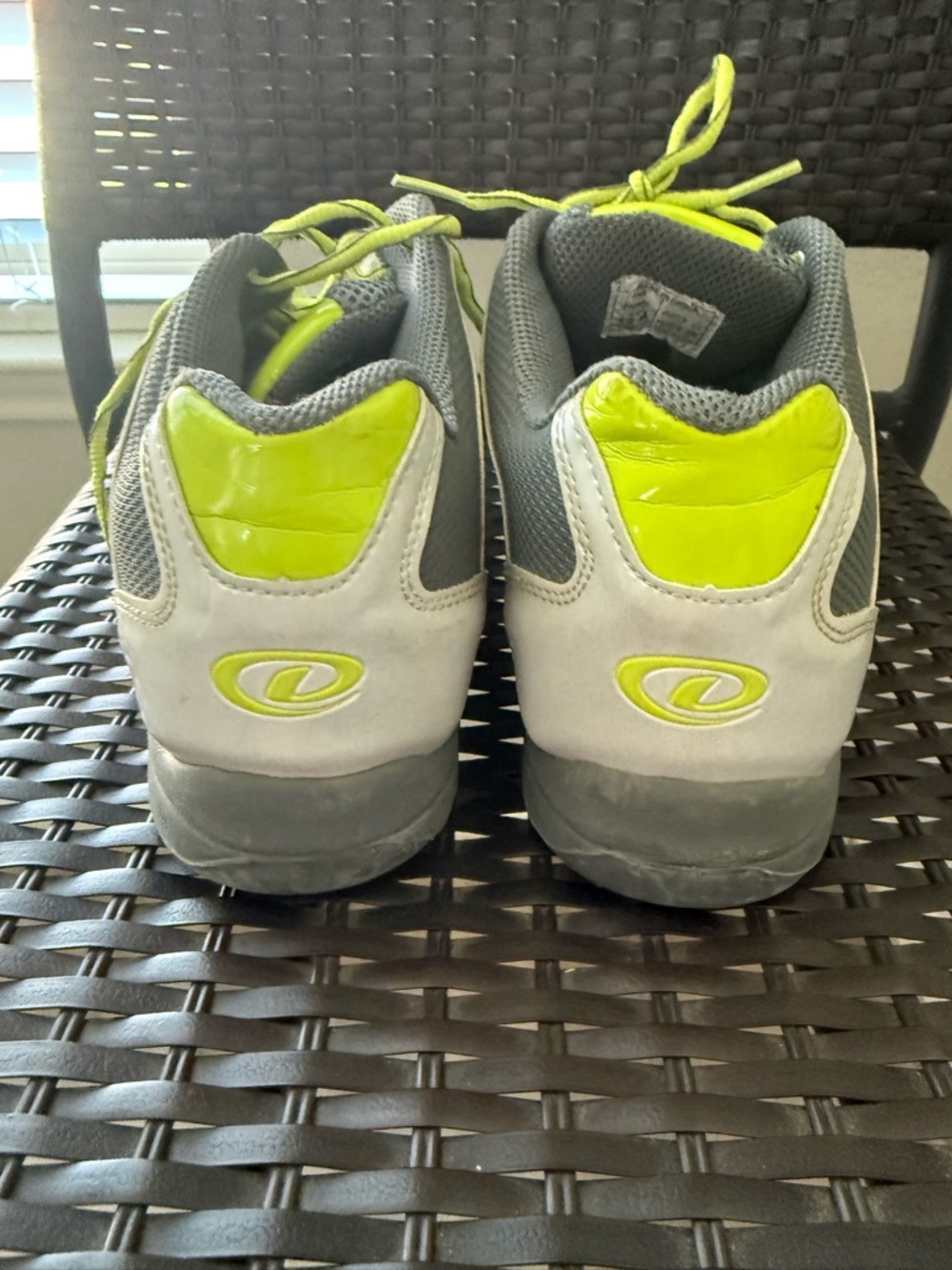 Dexter Men's Athletic Shoes Gray and Neon Yellow Bowling Shoes - Picture 4 of 6
